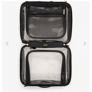 Calpak Large Clear Cosmetics Case - Black